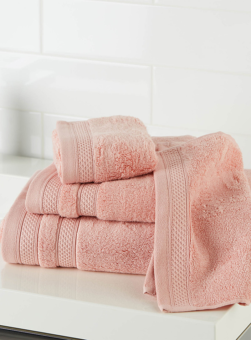 Simons Maison Dusky Pink Cotton and modal towels