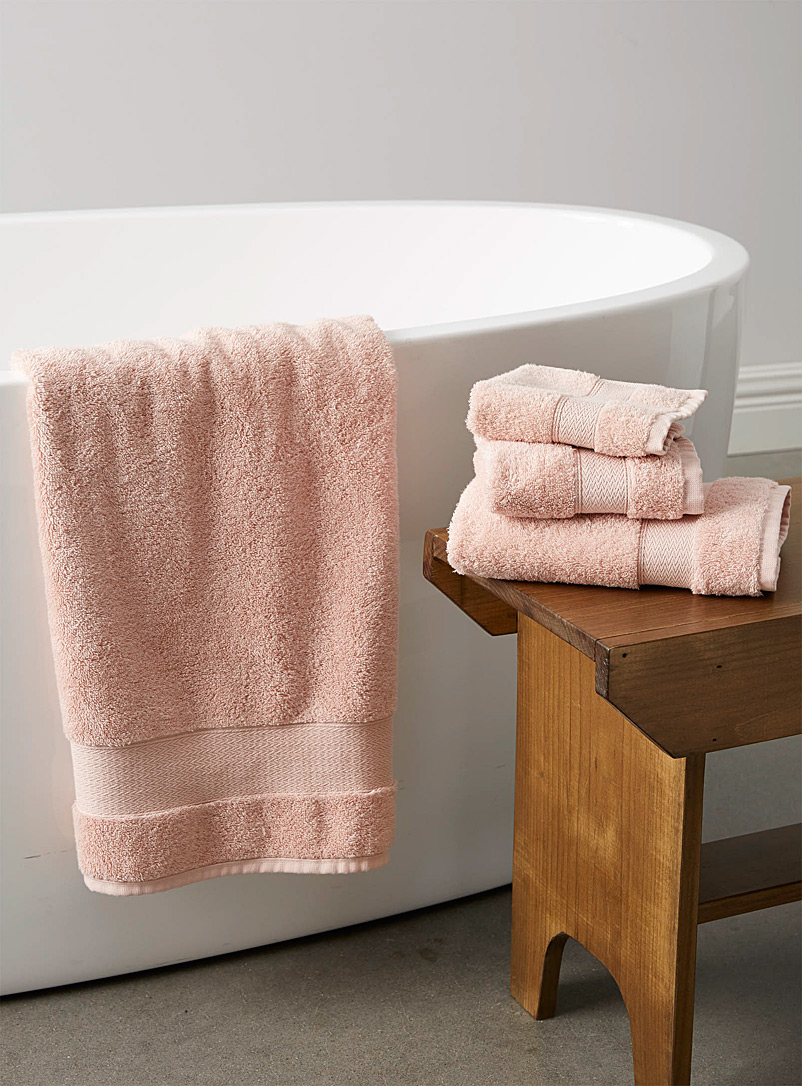 Simons Maison Pink Egyptian cotton towels
