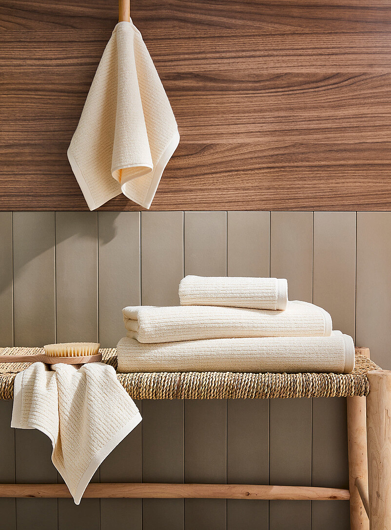 Cotton And Modal Towels Ultra-Soft And Fluffy, Grooved Texture