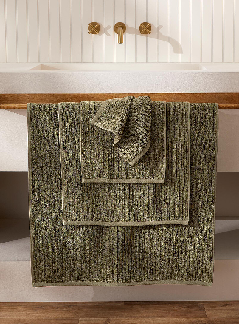 Cotton And Modal Towels Ultra-Soft And Fluffy, Grooved Texture