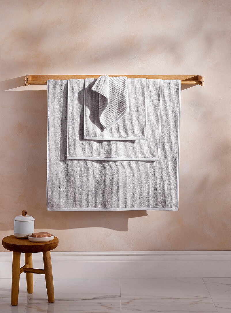 Cotton And Modal Towels Ultra-Soft And Fluffy, Grooved Texture