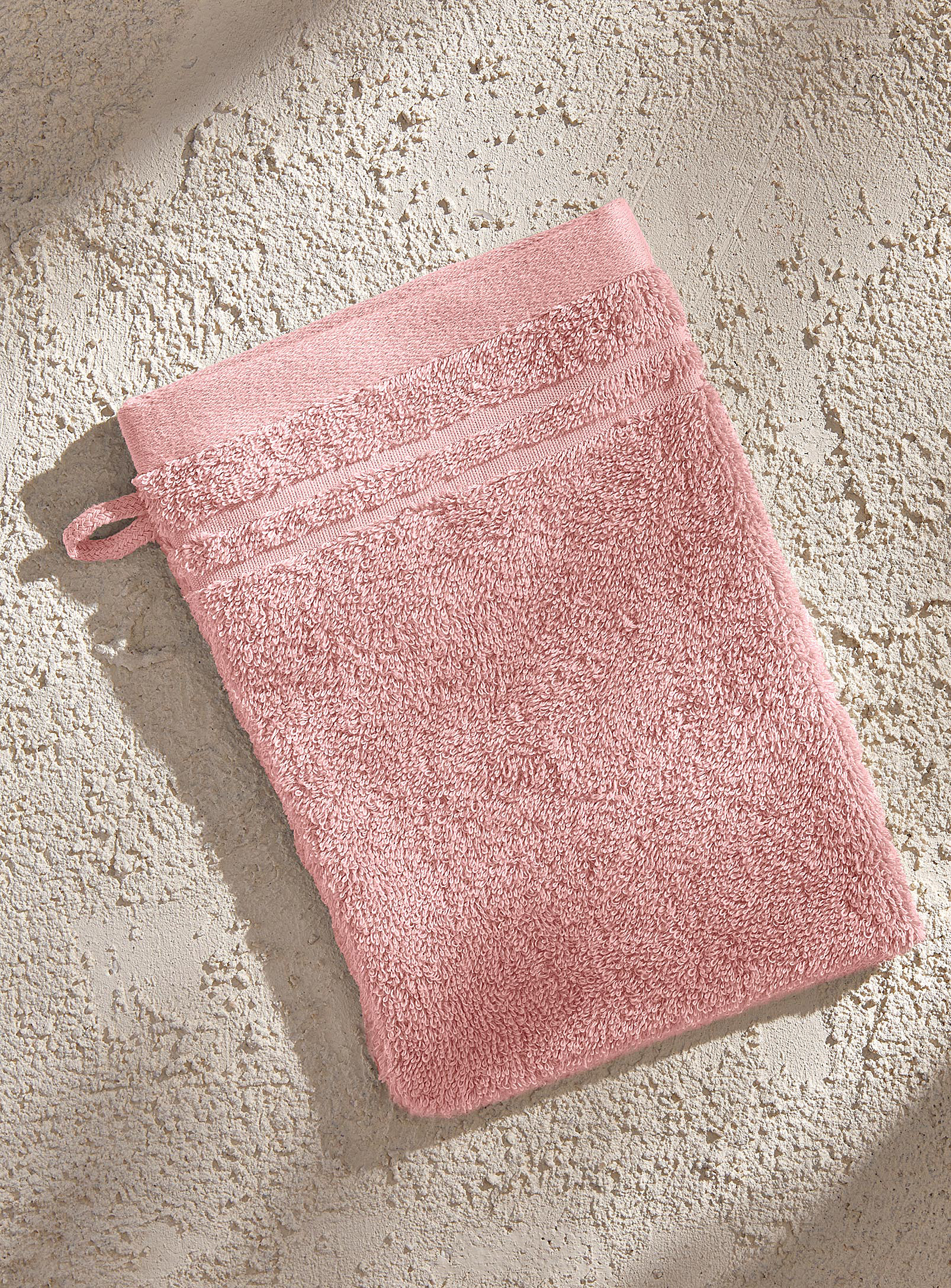 Simons Maison Egyptian Cotton Wash Mitt In Pink