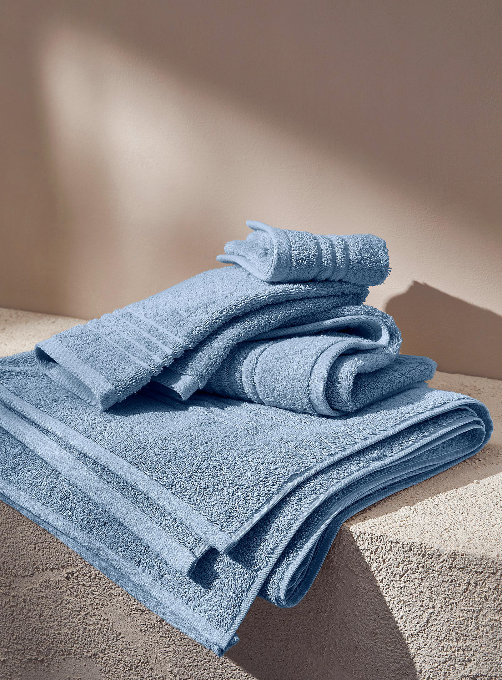 Simons Maison Egyptian Cotton Towels In Baby Blue