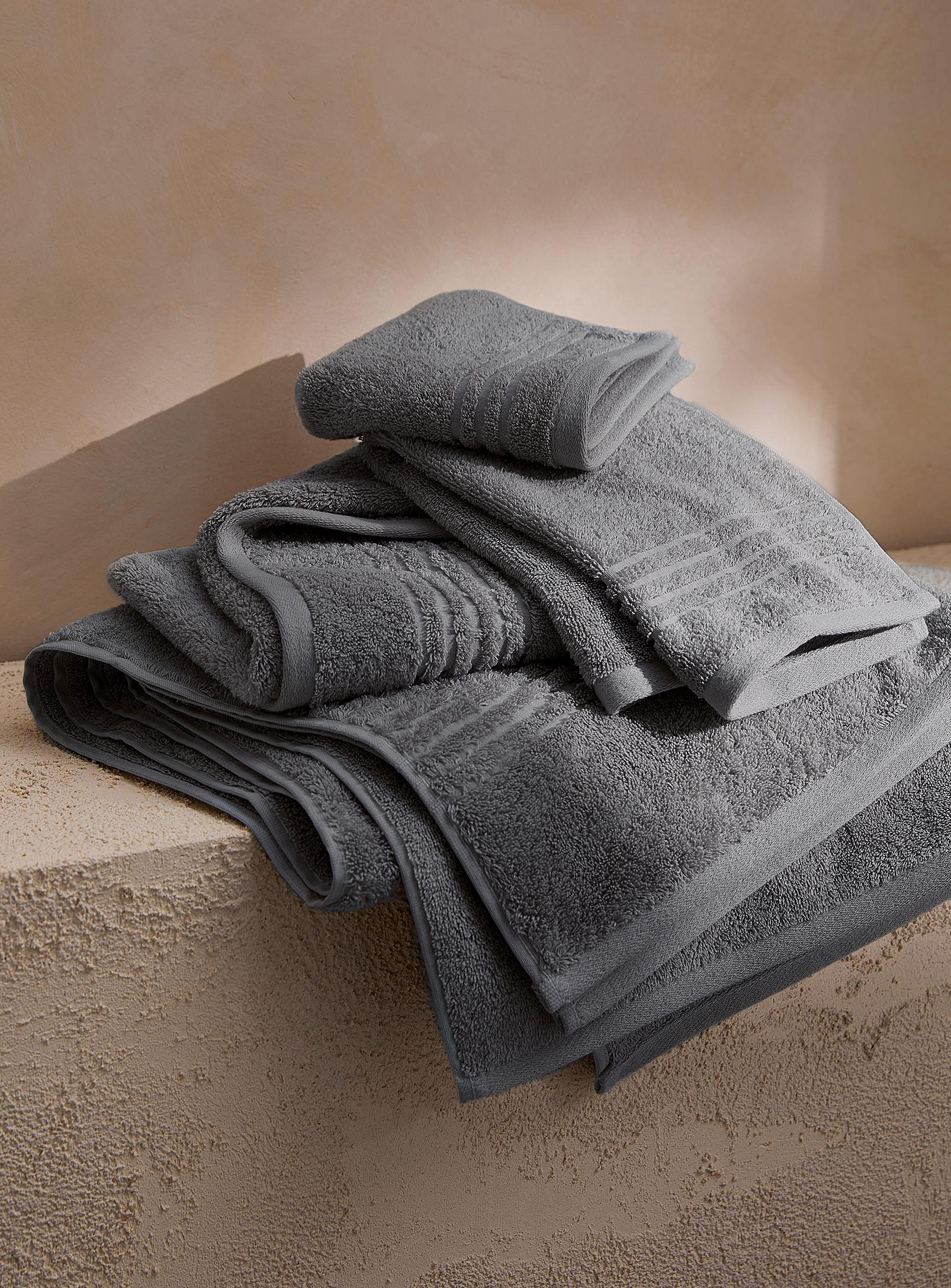 Simons Maison Egyptian Cotton Towels In Dark Grey