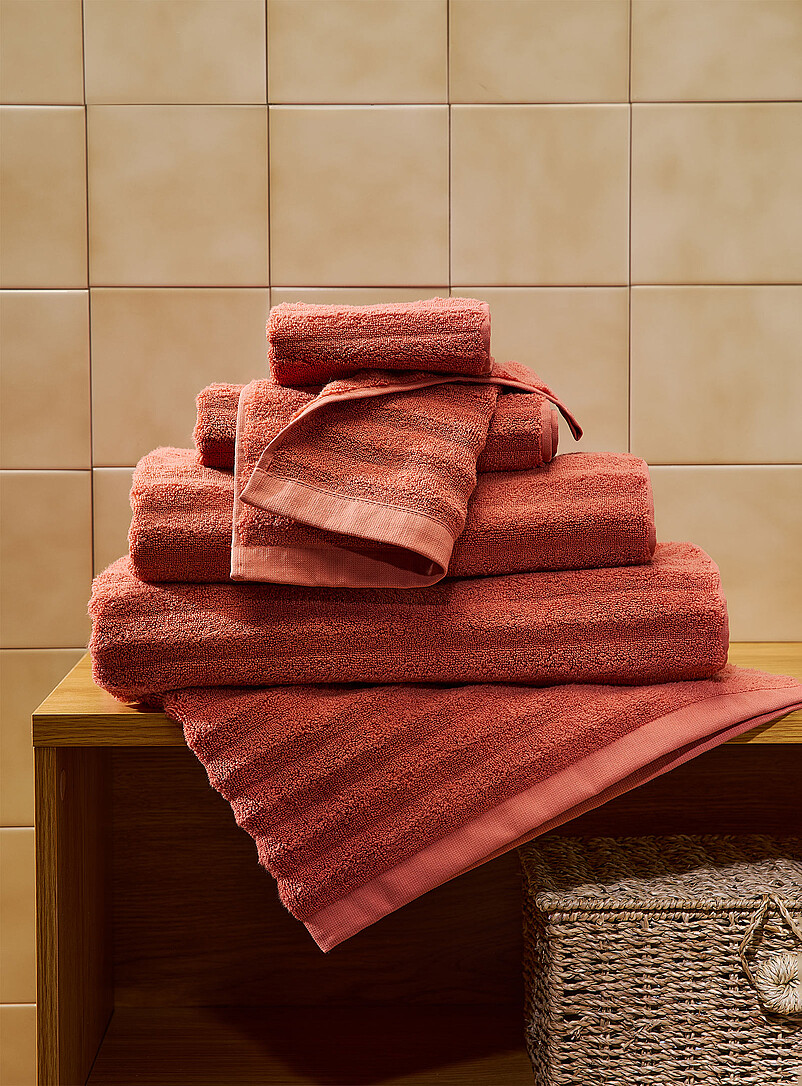 Textured Cotton Towels Soft And Absorbent, Wide Waves