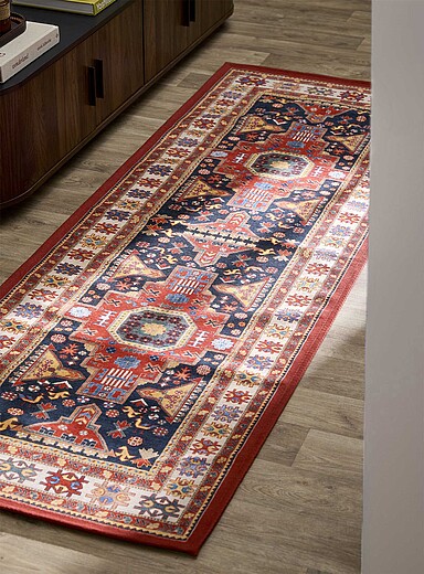 Le tapis de couloir lavable couleurs safran 74 x 215 cm