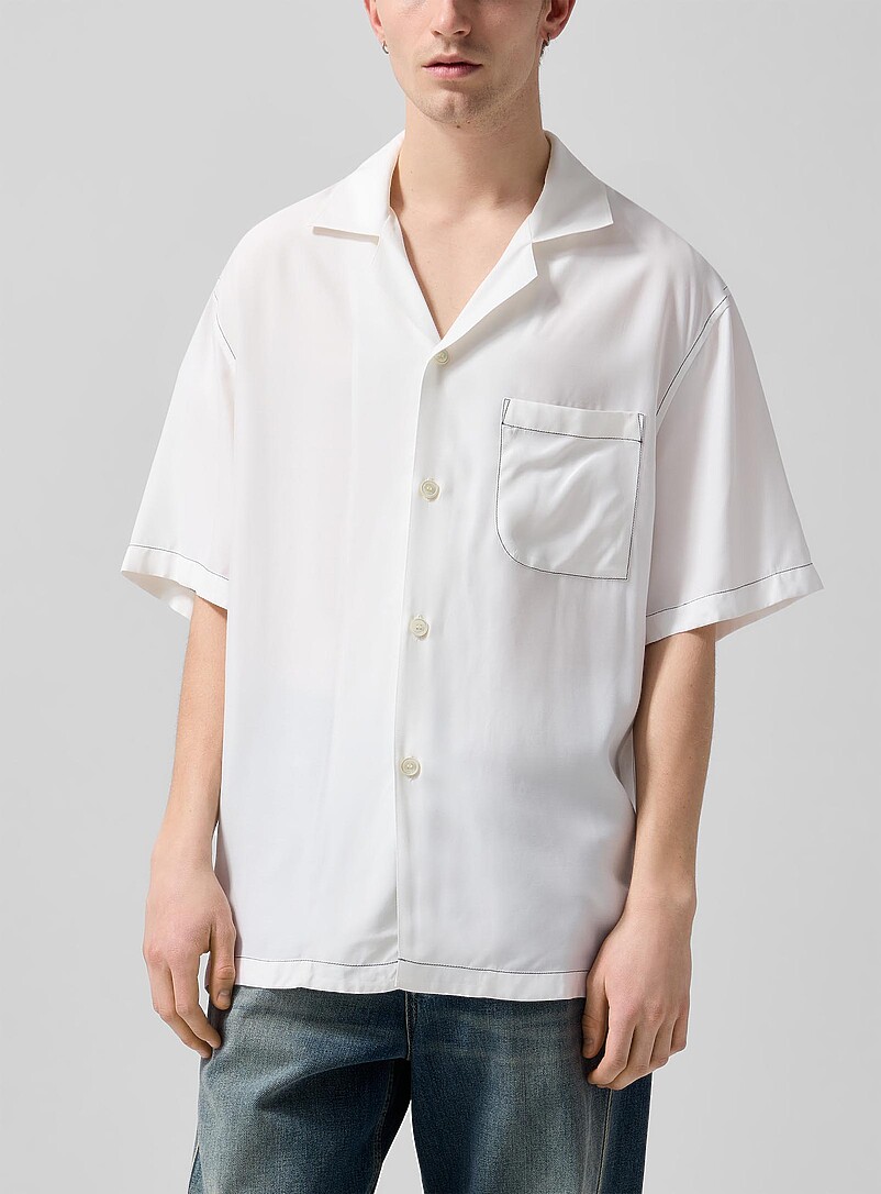Chemise Homme Lanvin Bleue Manches Courtes - Taille S - Très Bon état