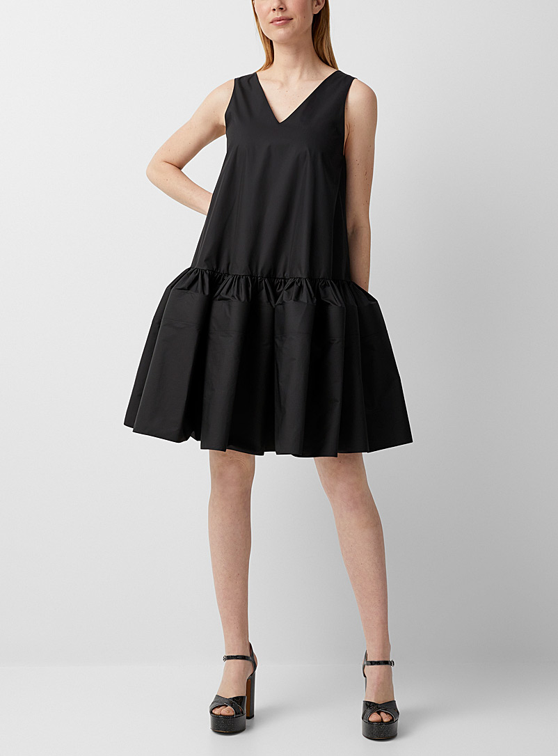 Lanvin Black Low-waisted minidress for women