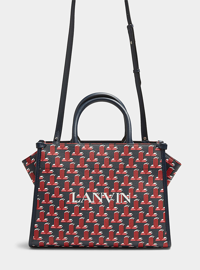 Lanvin Red 3D initials tote for women