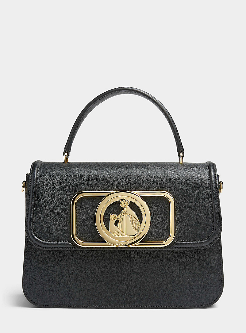Lanvin Black 22 flap handbag for women