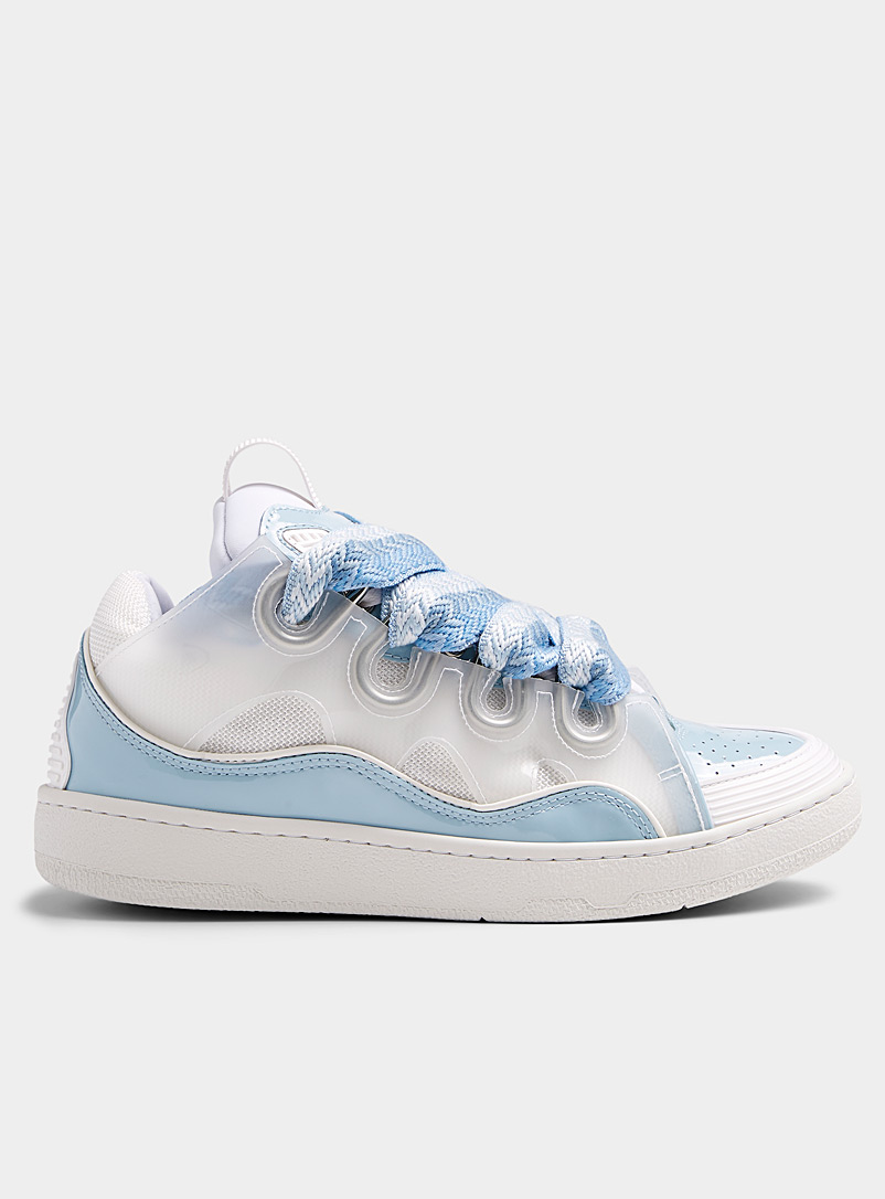 Lanvin: Le sneaker XL Curb bleu ciel Femme Bleu pâle-bleu poudre pour femme