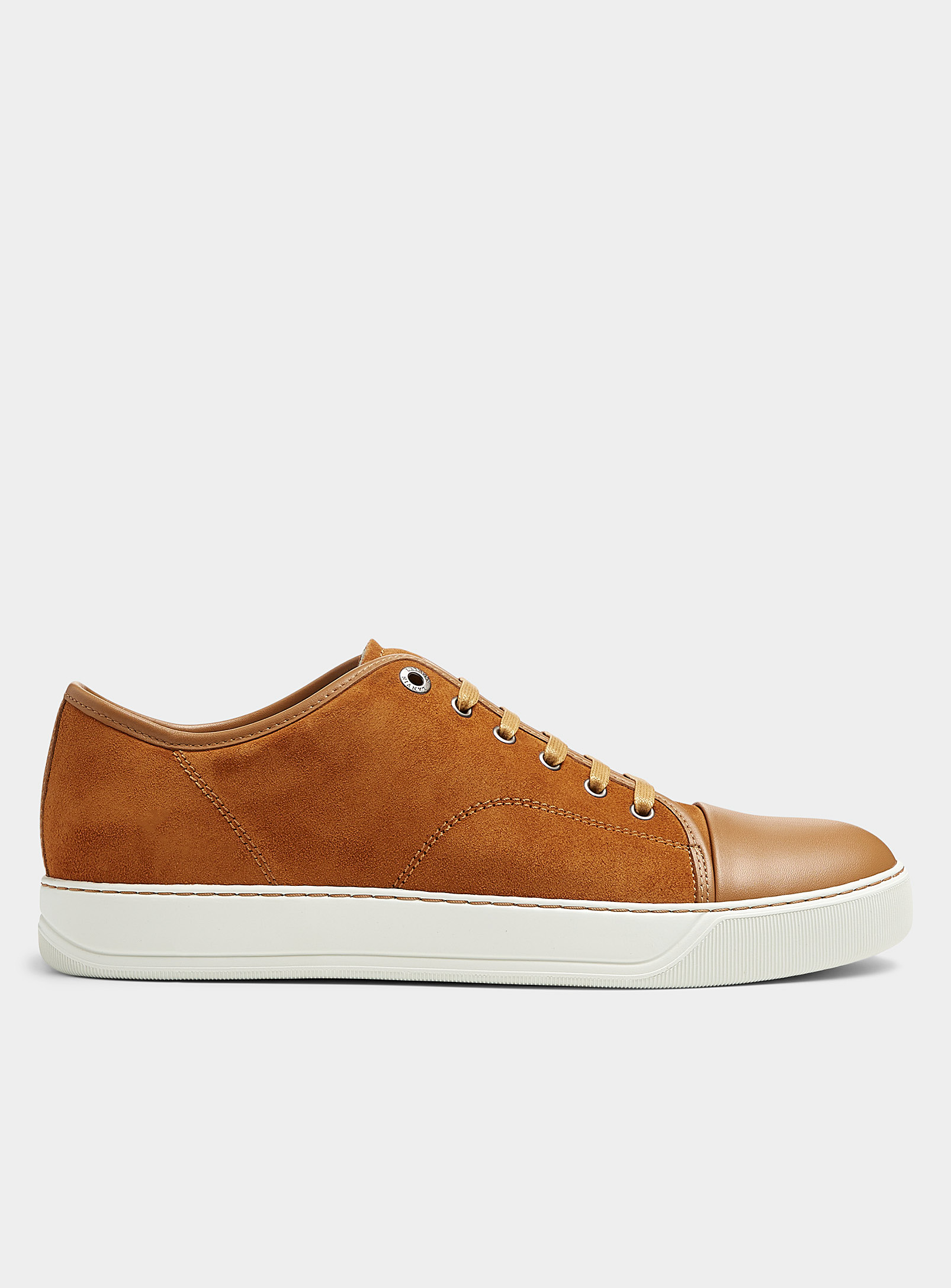 Lanvin - Men's Brown DBB1 suede and leather sneakers Men