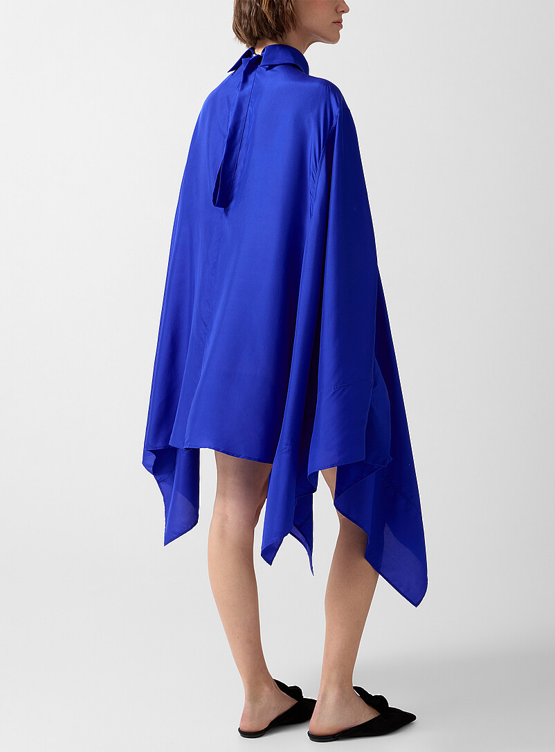 Sapphire silk loose kaftan-style blouse product image 3