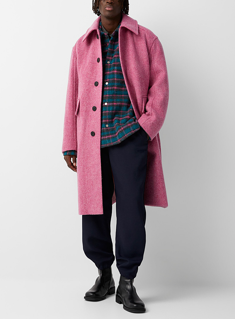 Wooyoungmi Pink Pink wool coat for men