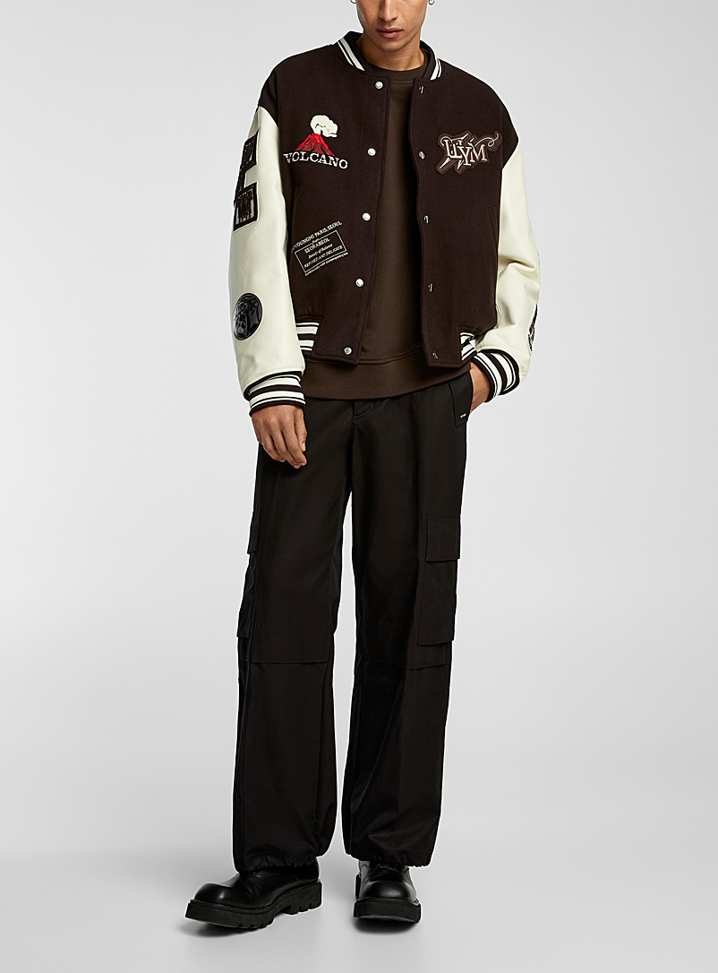 Wooyoungmi Brown Logo sports jacket for men