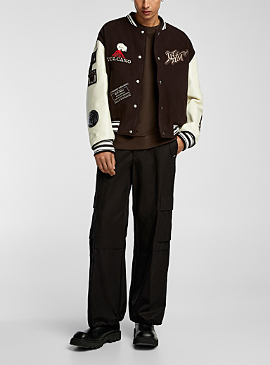 Wooyoungmi Brown Logo sports jacket for men