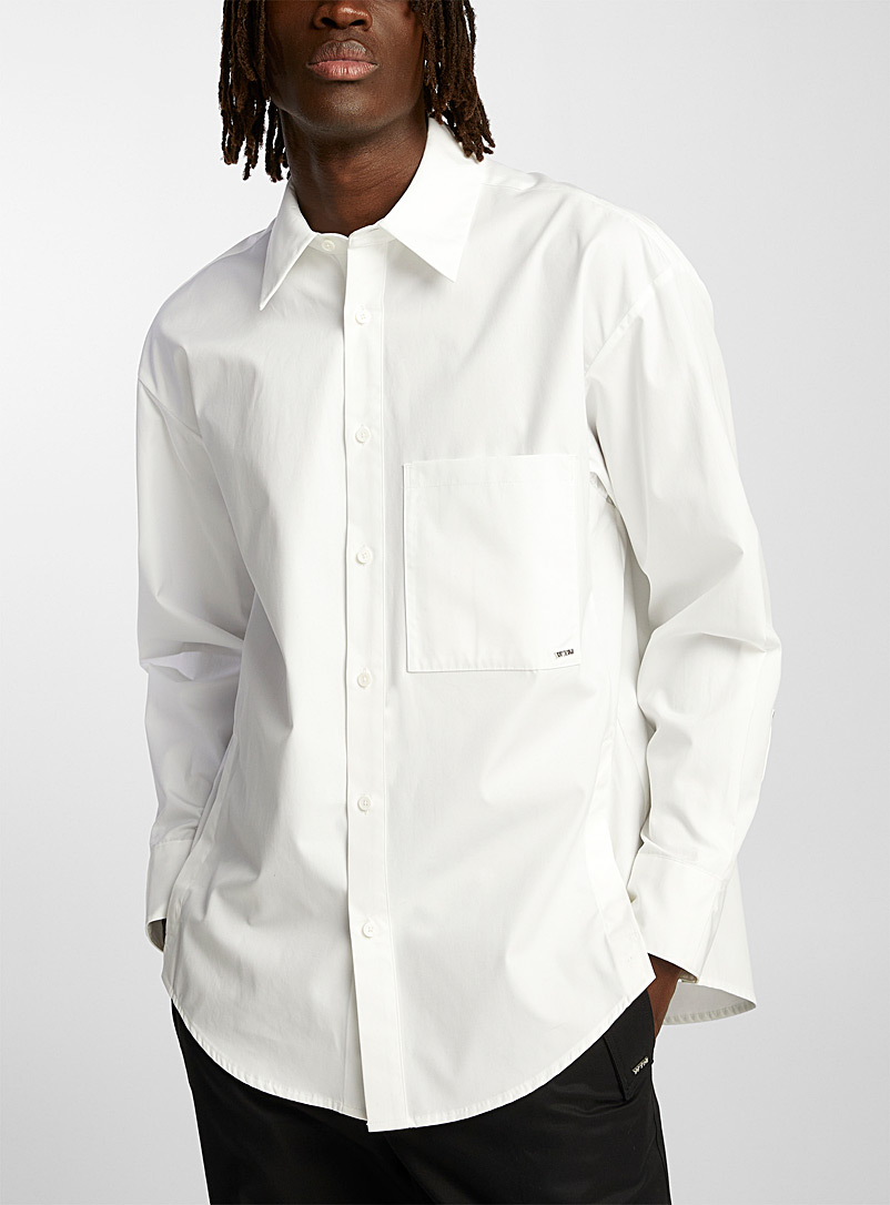 Wooyoungmi: La chemise blanche dos signature Blanc pour homme