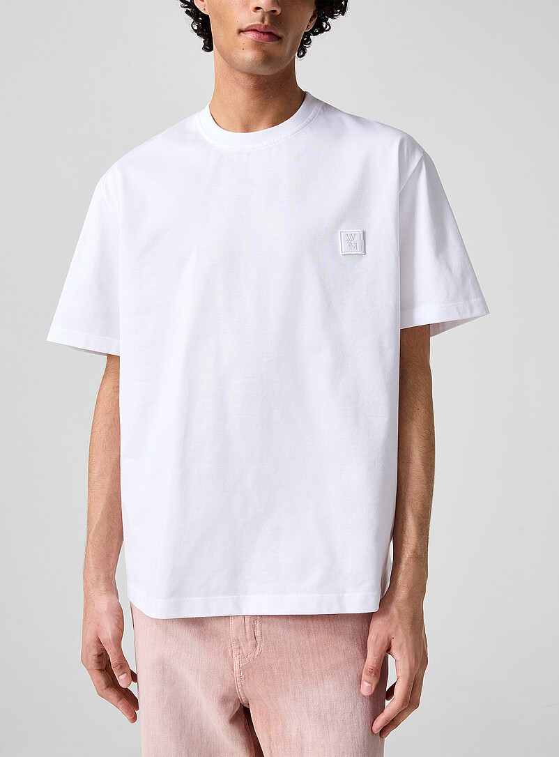 Wooyoungmi: Le t-shirt imprim&eacute; efflorescent Noir pour homme