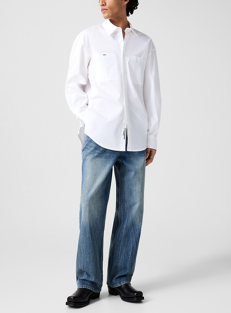Faded Wide-Leg Jean