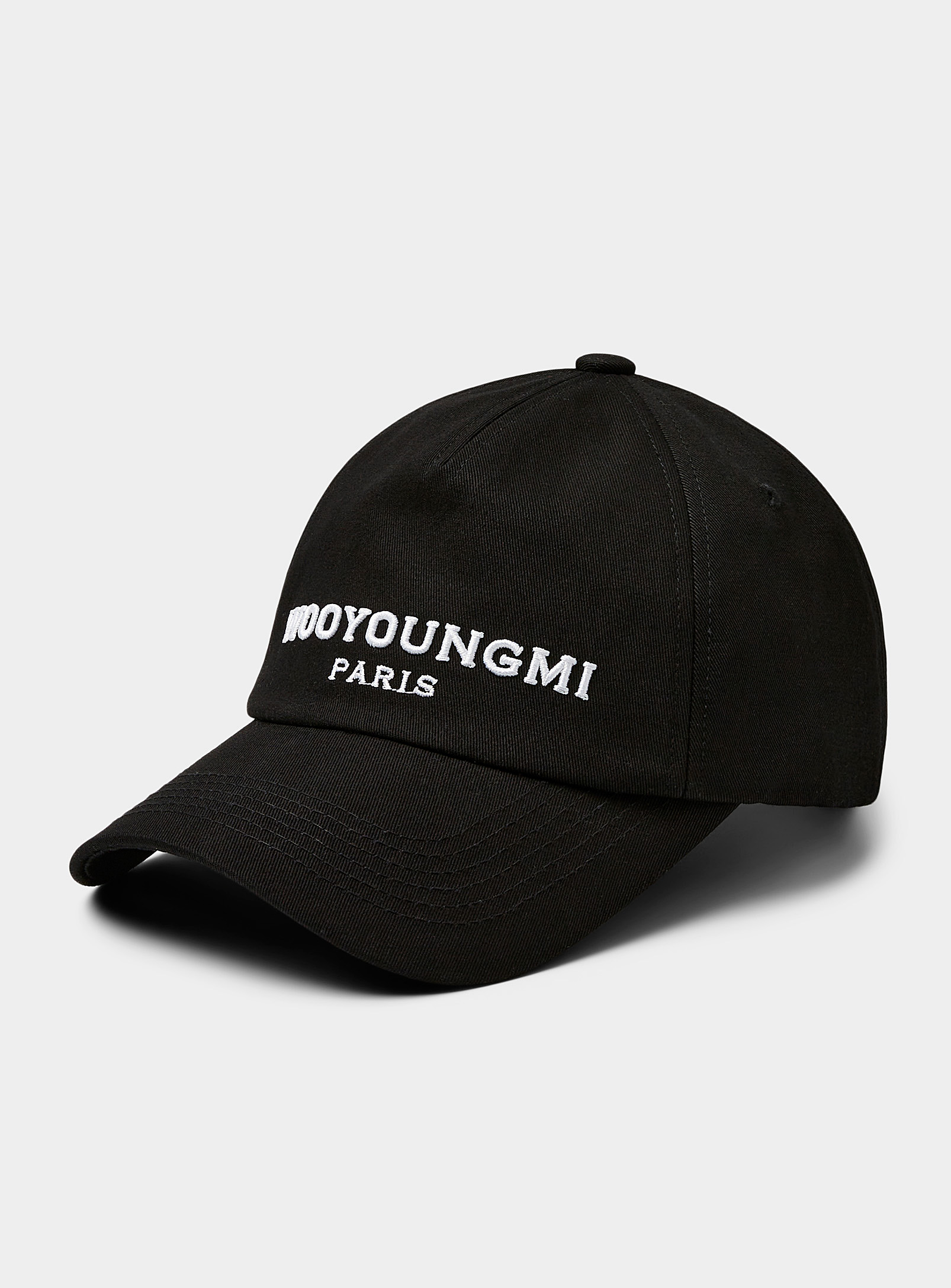 Wooyoungmi Embossed Signature Black Cap