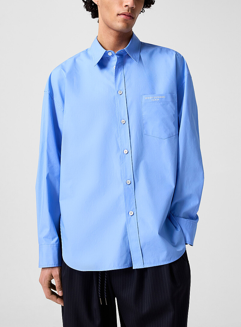 Oversized Solid Poplin Shirt