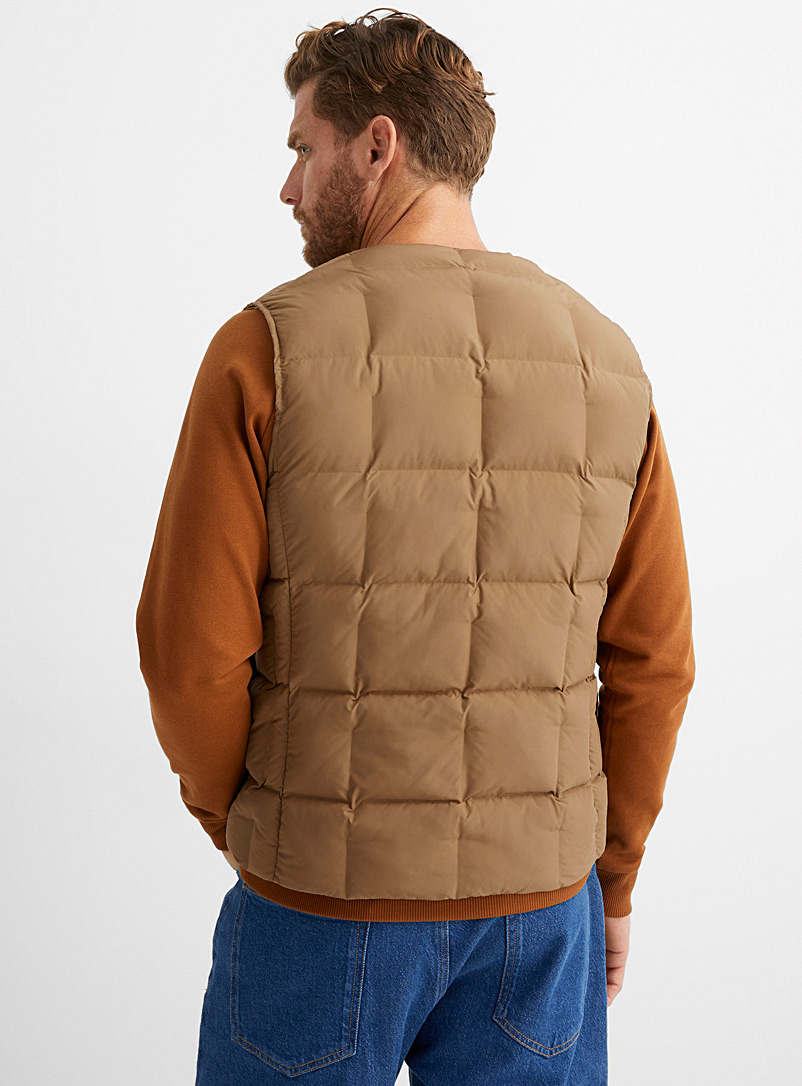 Scotch & Soda Sand Square-quilted vest for men