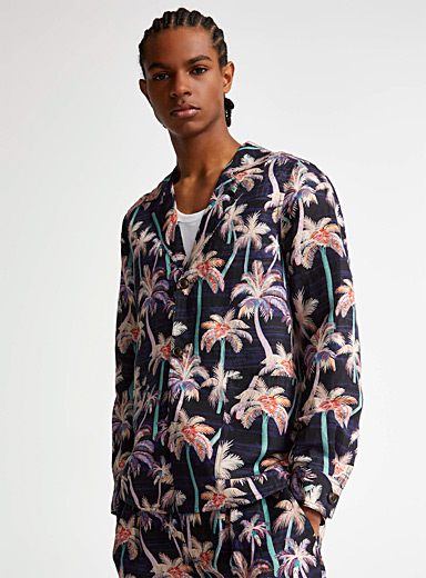 Colourful palm tree lightweight jacket Regular fit | Scotch & Soda ...