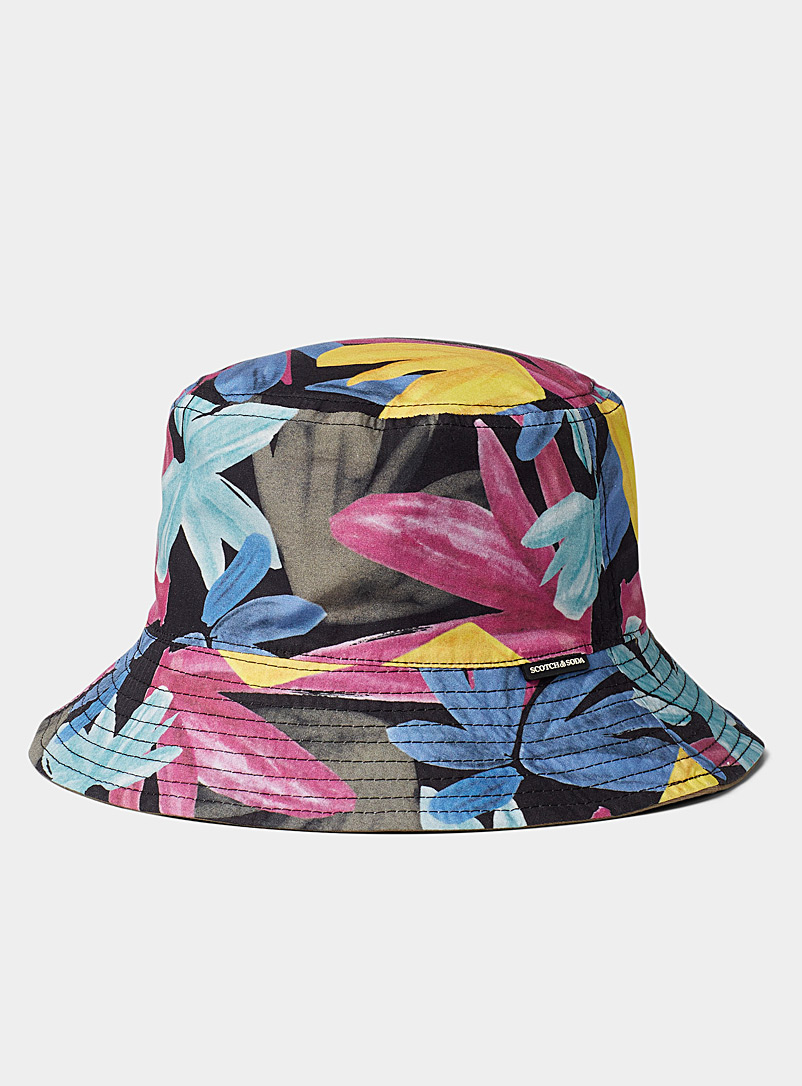 Scotch & Soda Assorted Expressive flower reversible bucket hat for men