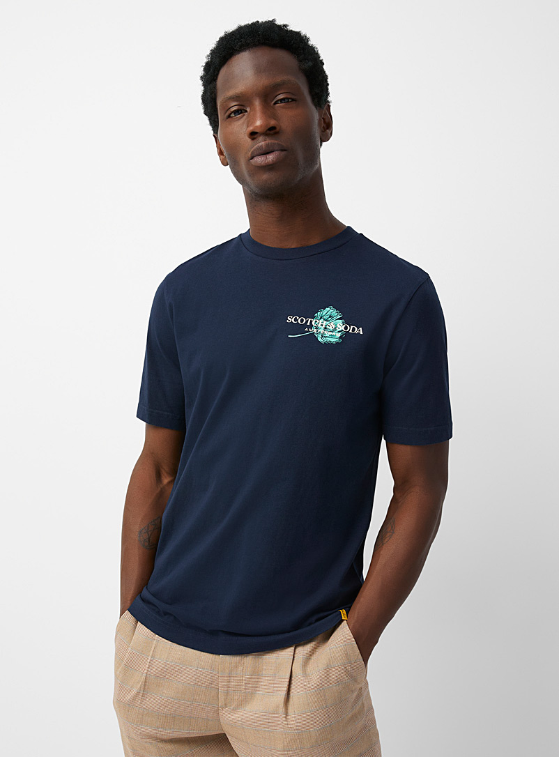 Scotch & Soda Marine Blue Resort T-shirt for men