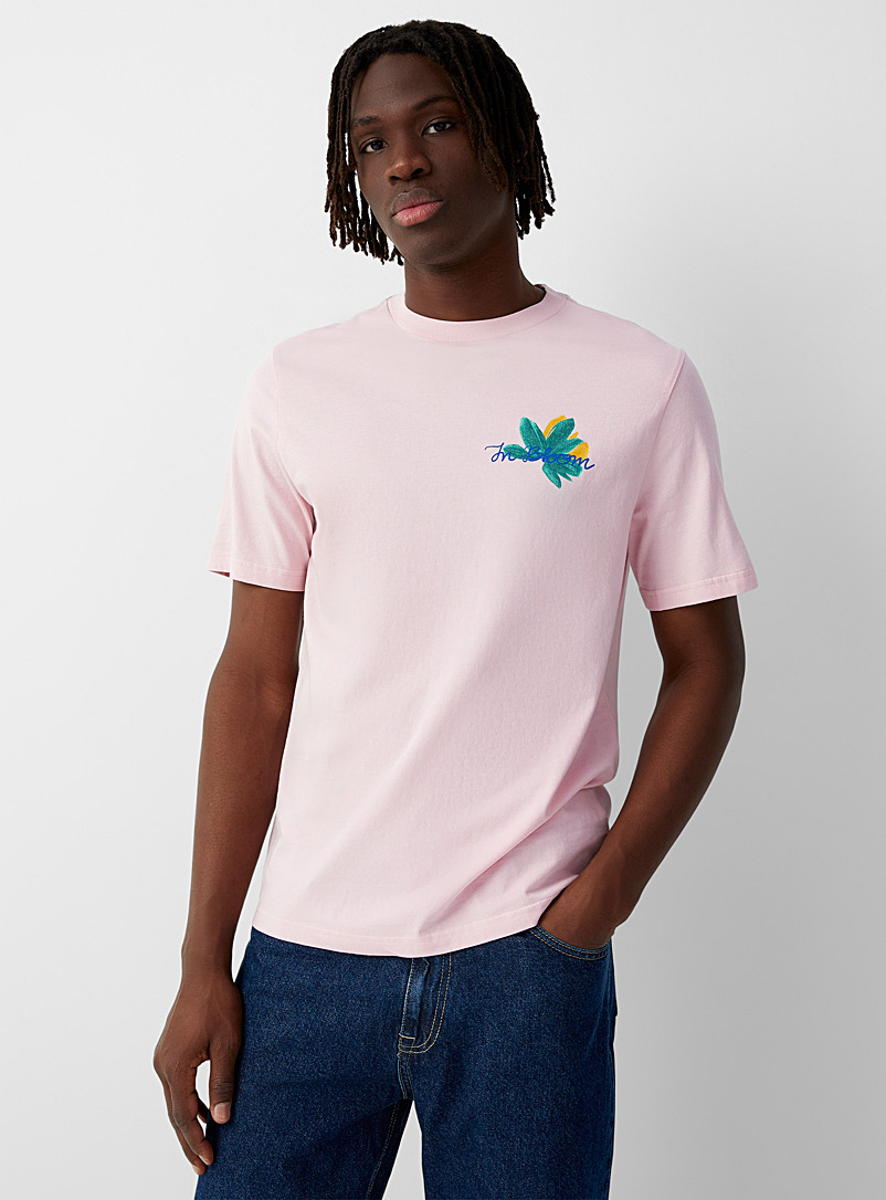 Scotch & Soda: Le t-shirt In Bloom Rose pour homme