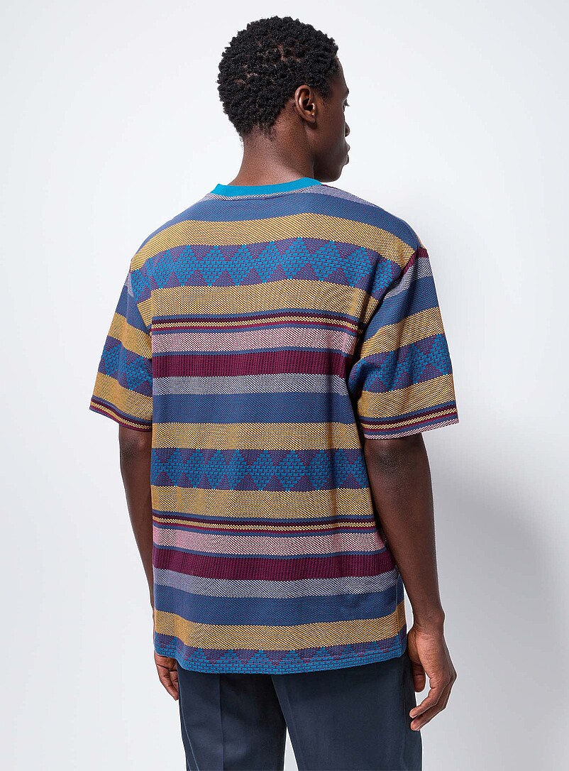 Scotch & Soda: Le t-shirt rayures jacquard color&eacute;es Assorti pour homme