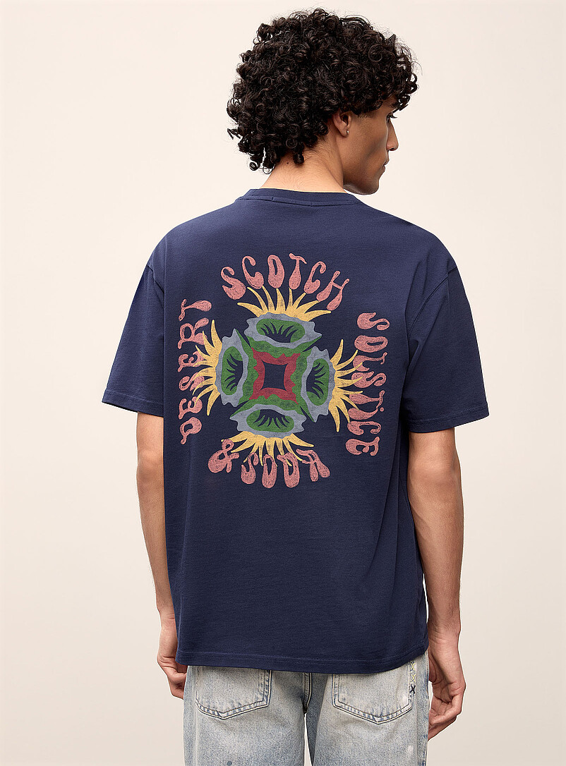 Scotch & Soda Indigo/Dark Blue Desert Solstice T-shirt for men