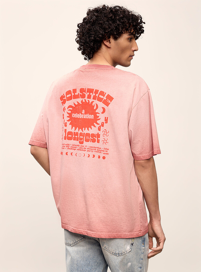 Scotch & Soda: Le t-shirt Solstice Cuivre - Rouille pour homme