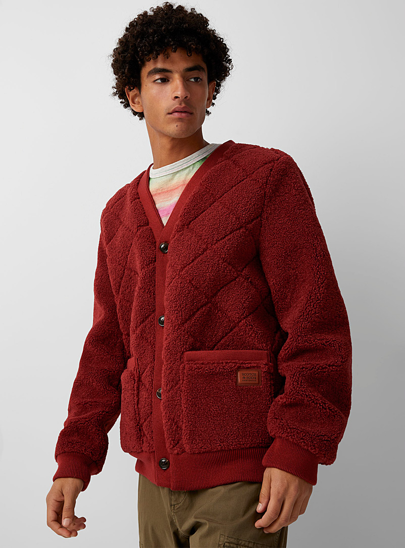 Quilted-like bouclé cardigan | Scotch 