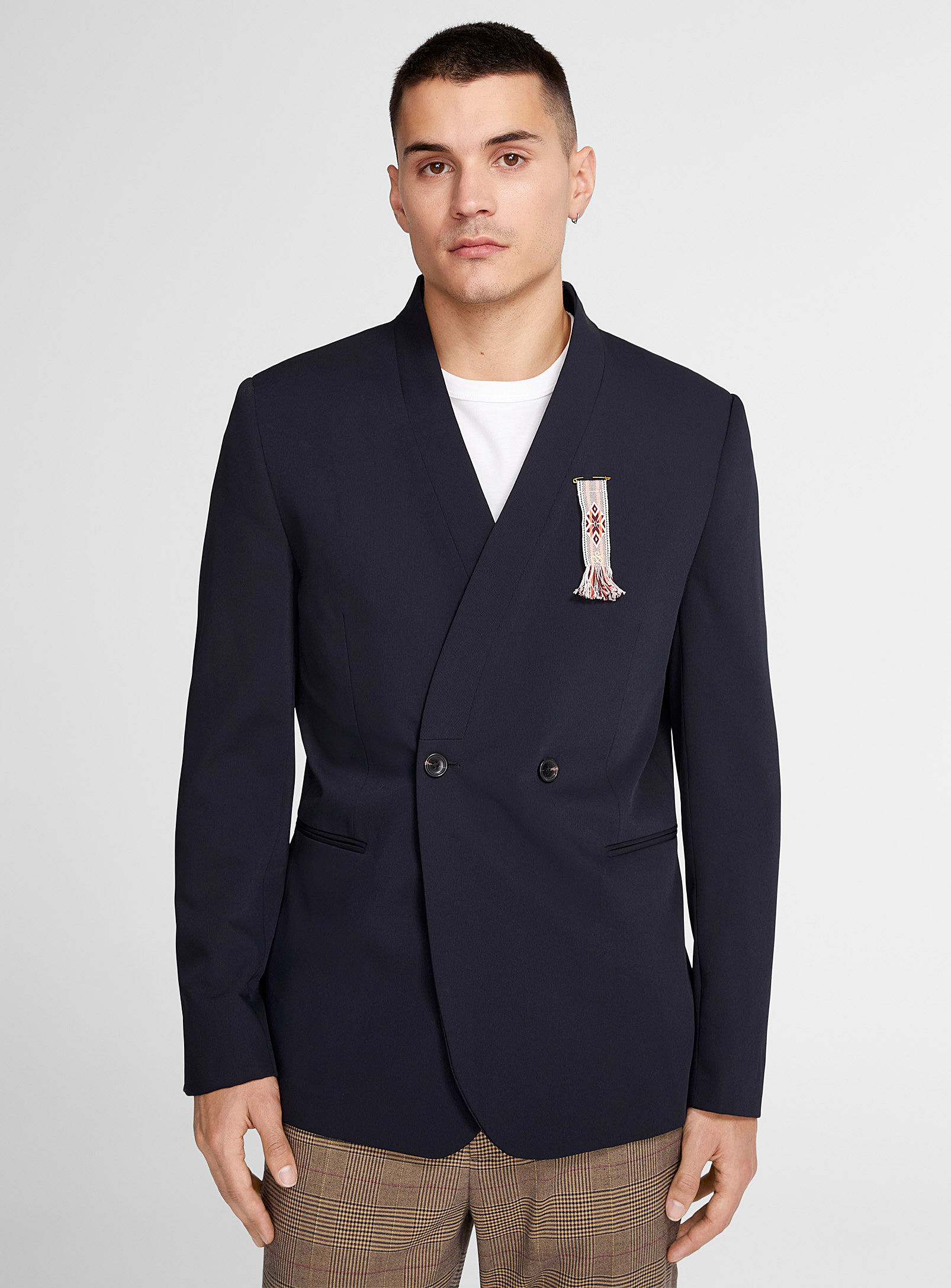 Scotch & Soda - Men's Double-breasted shawl-collar-style jacket