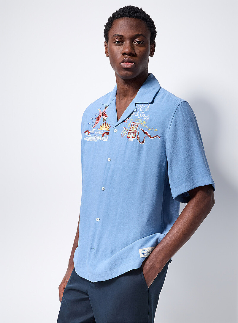 Free Spirit embroidery camp shirt product image 2