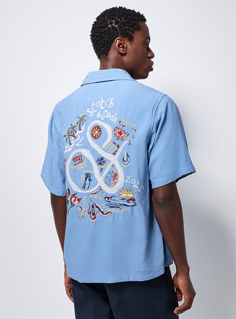 Free Spirit embroidery camp shirt product image 3