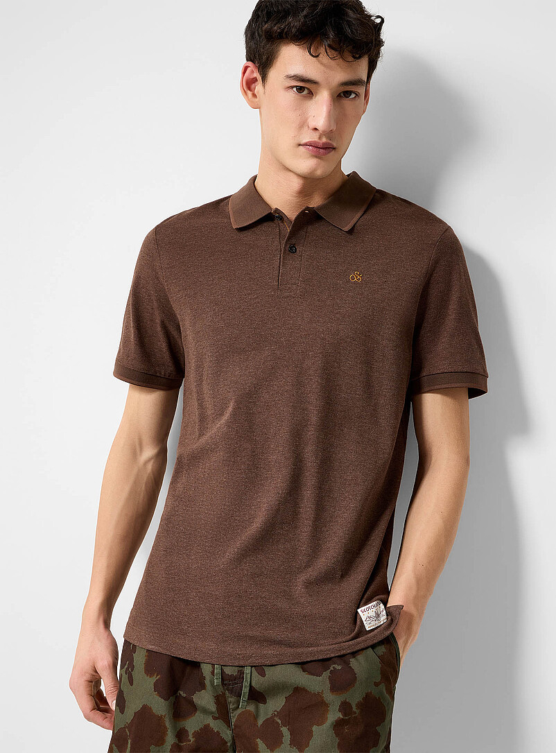 Embroidered Logo Piqué Polo