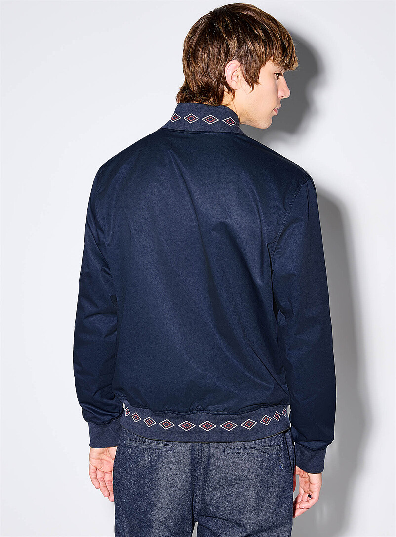Knit trim reversible jacket product image 3