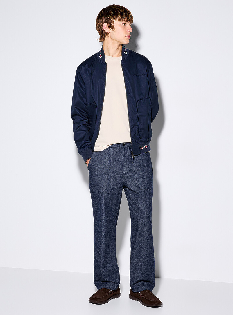 Harper indigo twill pant Relaxed tapered fit product image (primary)