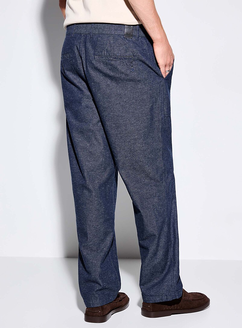 Harper indigo twill pant Relaxed tapered fit product image 3