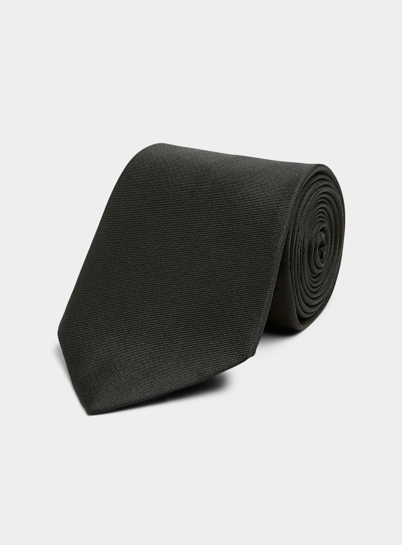Blick Black Solid oxford tie for men