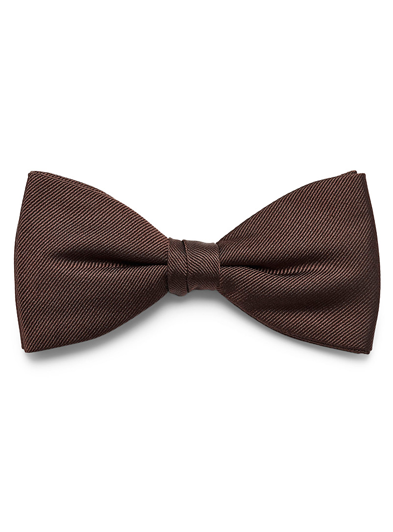 Blick Dark Brown Monochrome bow tie for men