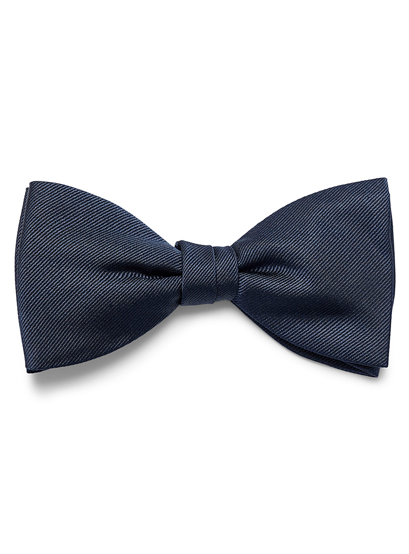 Blick Navy/Midnight Blue Monochrome bow tie for men