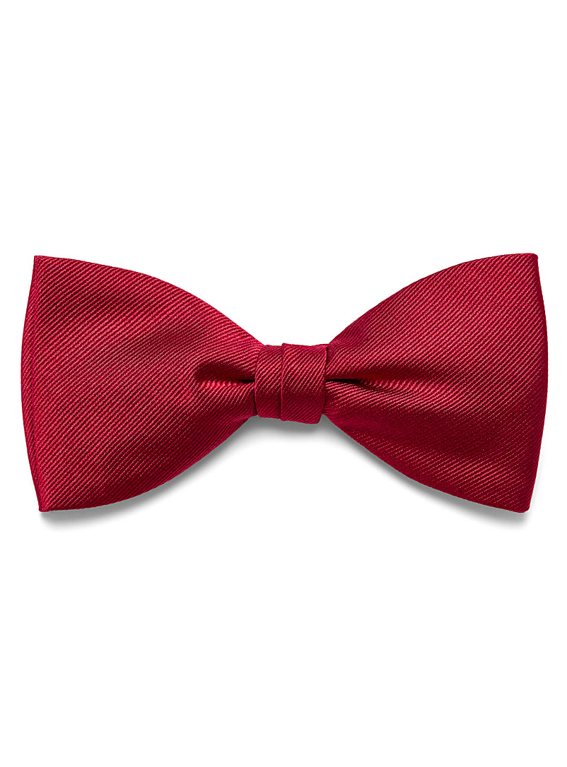 Blick Red Monochrome bow tie for men