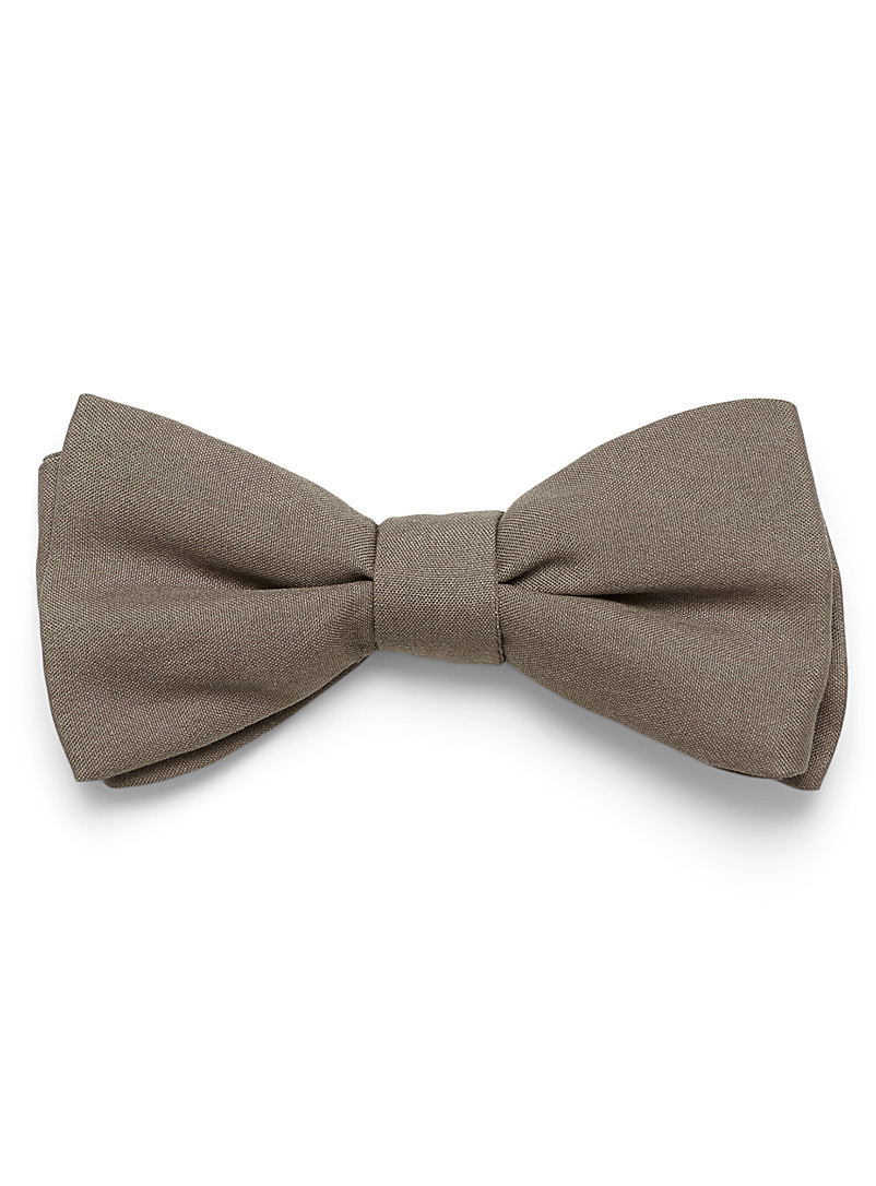 Blick Grey Solid bow tie for men