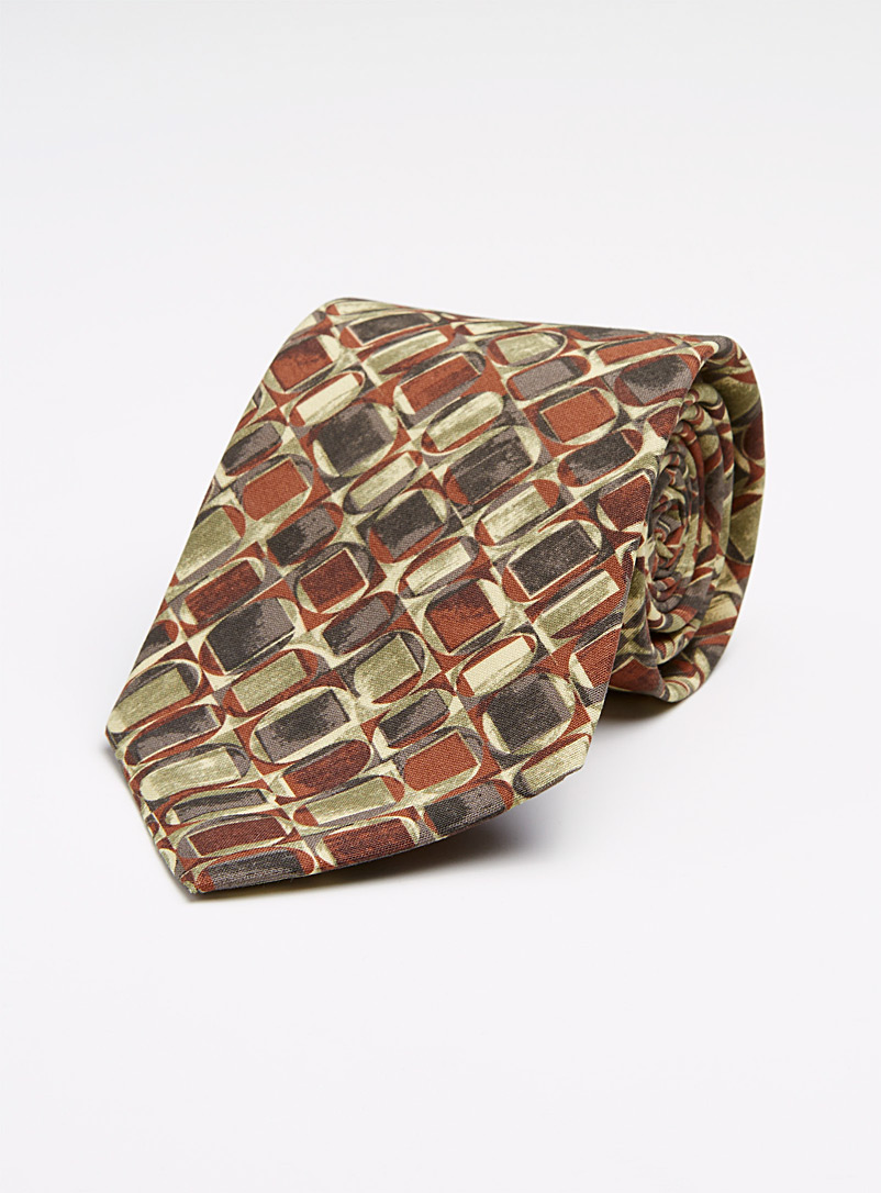 Blick: La cravate géo rétro Assorti pour homme