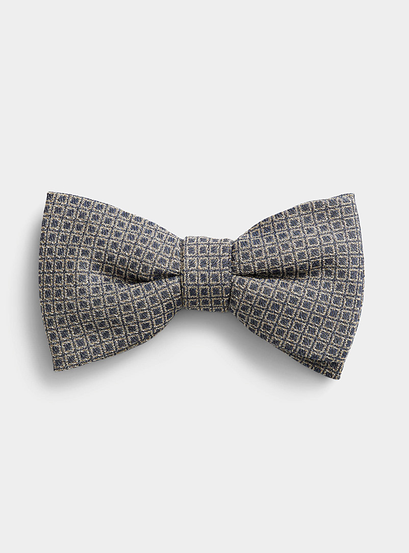 Blick Mauve Tone-on-tone checkered bow tie for men