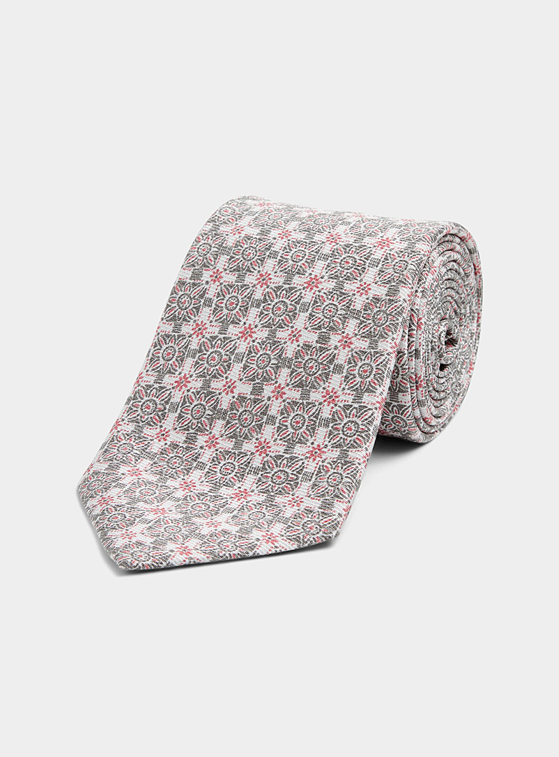 Blick: La cravate tuiles florales Rose pour homme