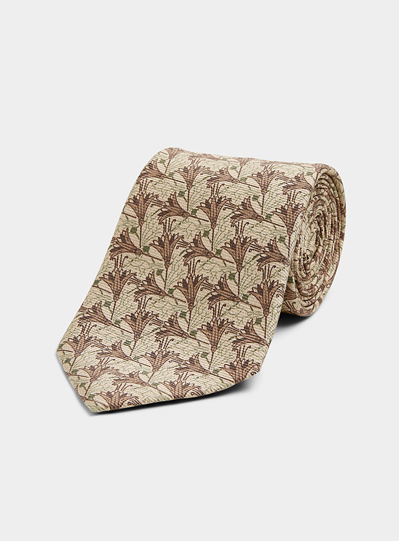 Blick Brown Coffee flower tie for men